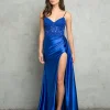 Satin corsage kjole 5253