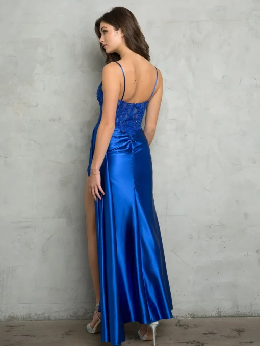 Satin corsage kjole 5253