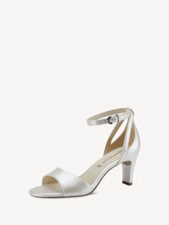 Tamaris - 28327 Heeled Sandal - White